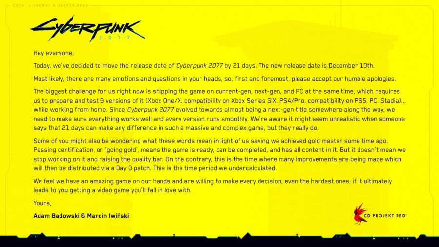 +-+The+Cyberpunk+2077+delay+notice%2C+from+the+games+publisher%2C+CD+Projekt+Red.