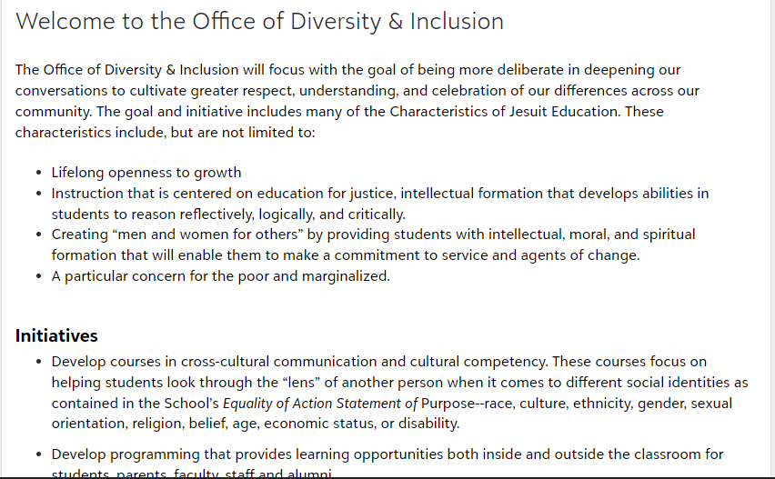 The Office of Diversity and Inclusion: A Deeper Dive Through the Eyes of a Student